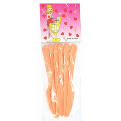 Penis Shaped Reusable Plastic Knives ( 6Pk )