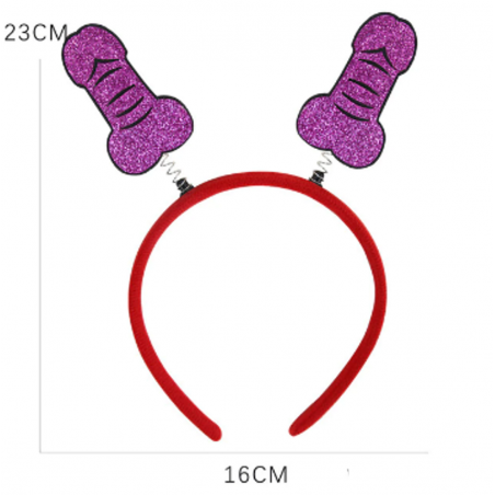 Penis Shaped Springy Headband
