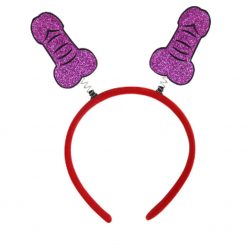 Penis Shaped Springy Headband