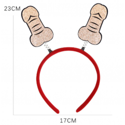 Penis Shaped Springy Headband