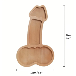 Small Wooded Penis Shaped Tray