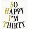 So Happy I'm Thirty Banner ( Shit )