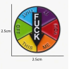 Spinning Fuck Mood Pin